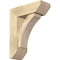 Ekena Millwork Thorton Slat Rough Sawn Bracket w/ Offset Brace, Douglas Fir, 6"W x 16"D x 20"H BKT0604X16X20THR06RDF - alternate 1